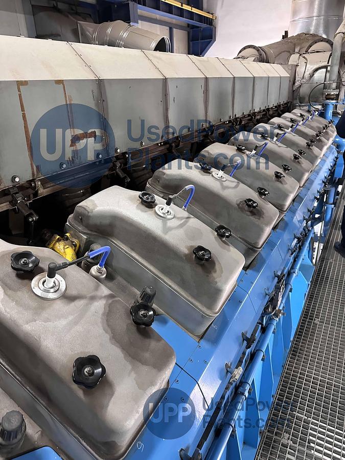 Used 8.4 MW 2011 Used Bergen Rolls Royce B35:40V20AG Complete Gas Power Plant