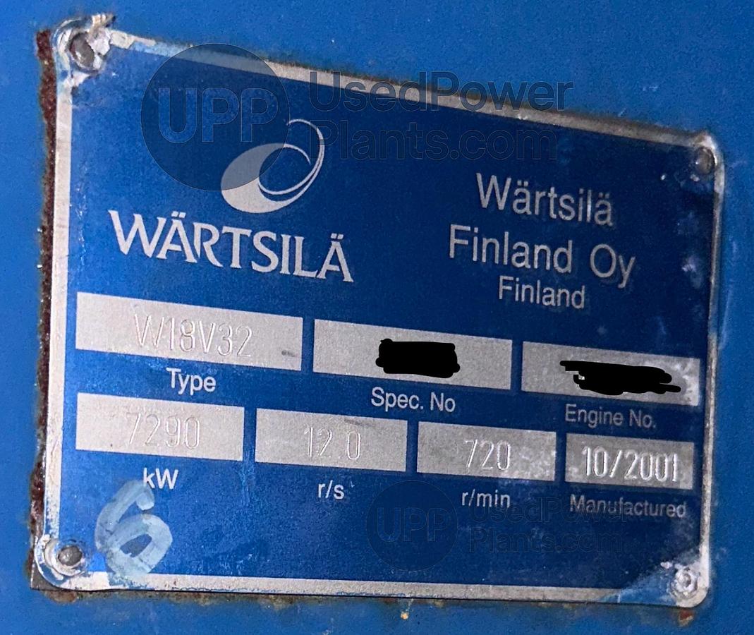 Used 29.1 MW Used Wartsila W18V32 HFO Power Plant For Sale