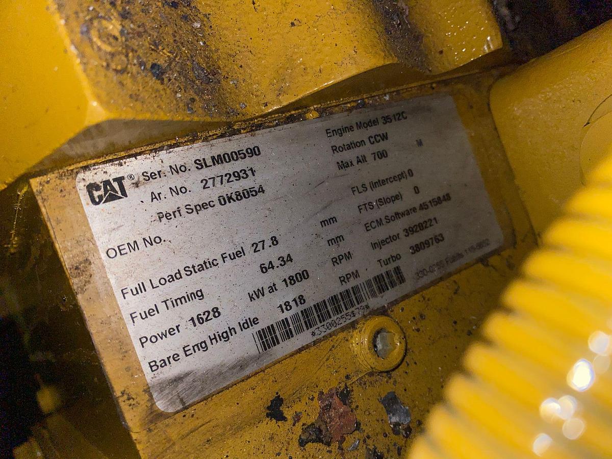 Used Caterpillar 3512C Diesel Generator
