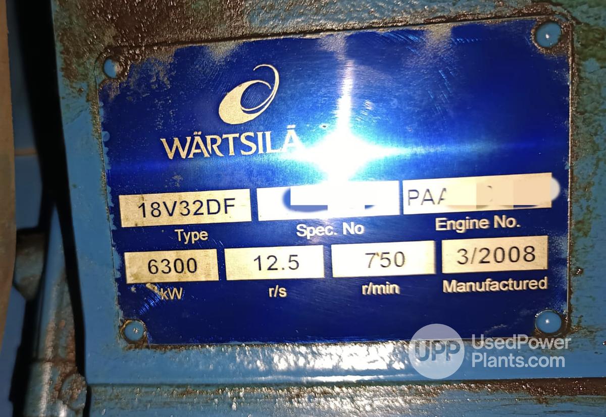Used Wartsila 18V32DF Genset