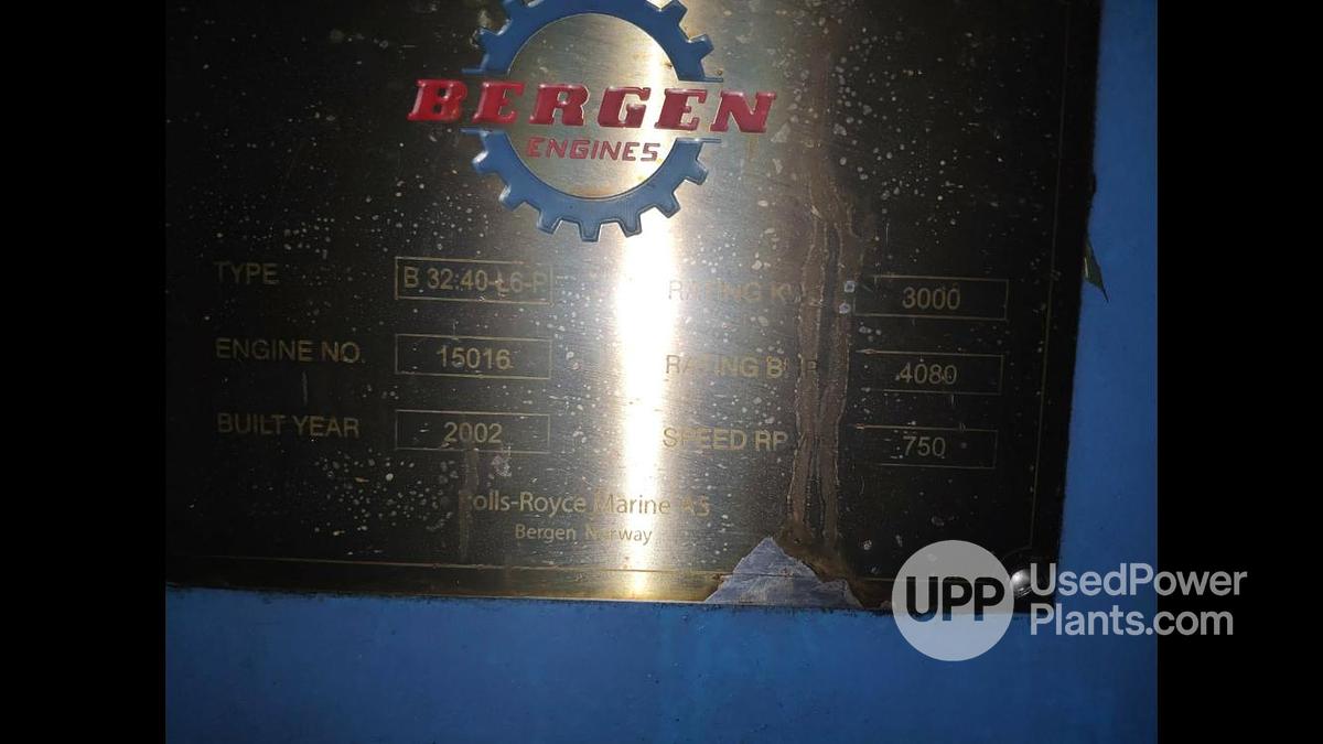 Used Rolls Royce Bergen B32:40 L6P Engines