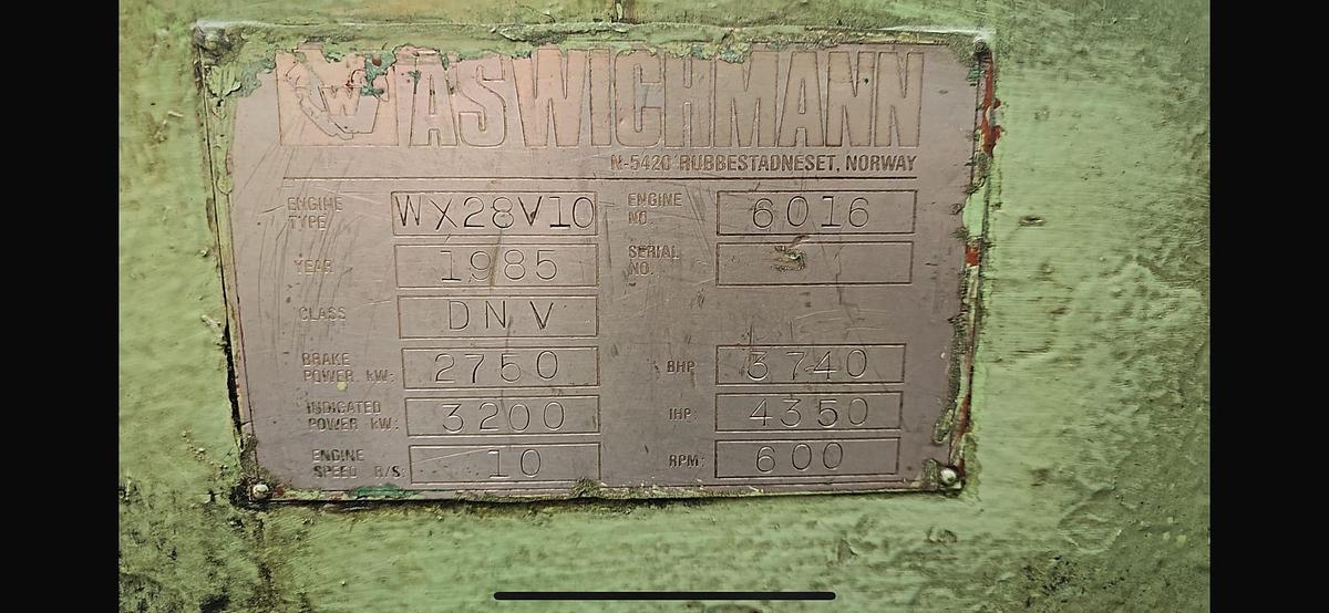 Used Wichmann 10V28 Complete Engine