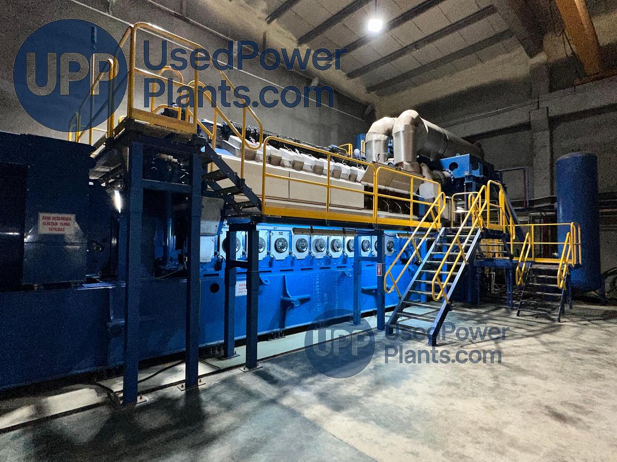 Used Wartsila 20V34SG Gas Power Plant 9.7 Megawatts