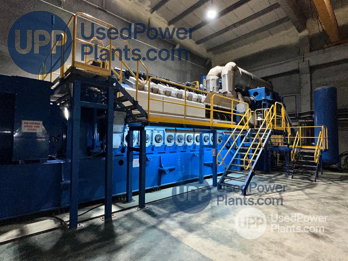 Used Wartsila 20V34SG Gas Power Plant 9.7 Megawatts