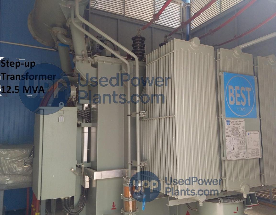 Used 8.4 MW 2011 Used Bergen Rolls Royce B35:40V20AG Complete Gas Power Plant