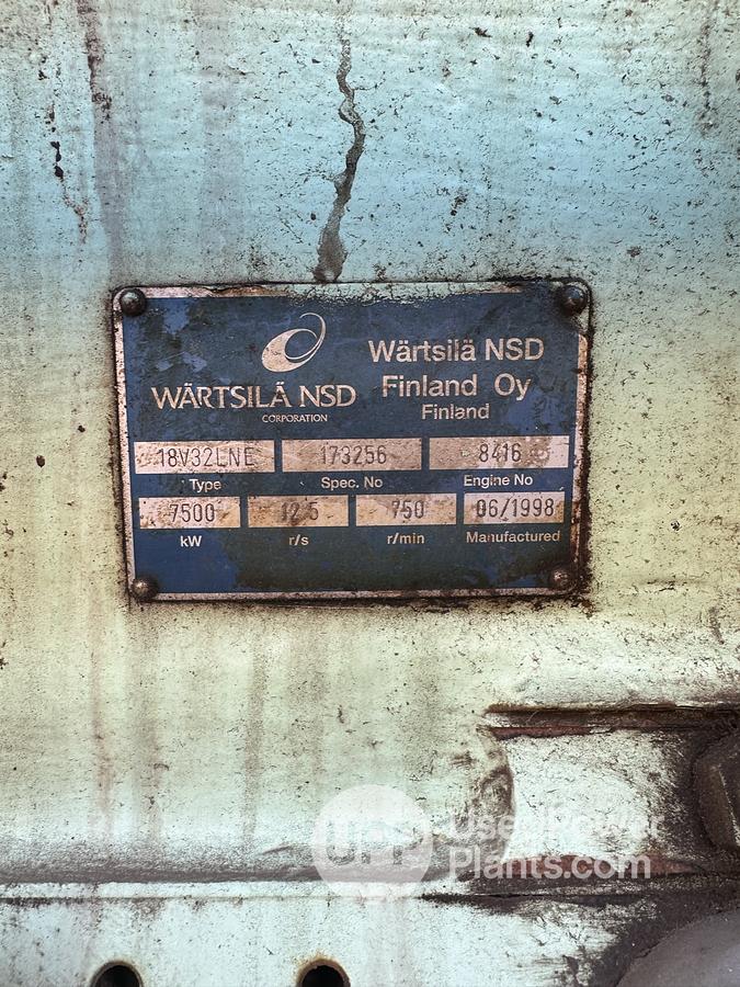 Used Wartsila 18V32LNE