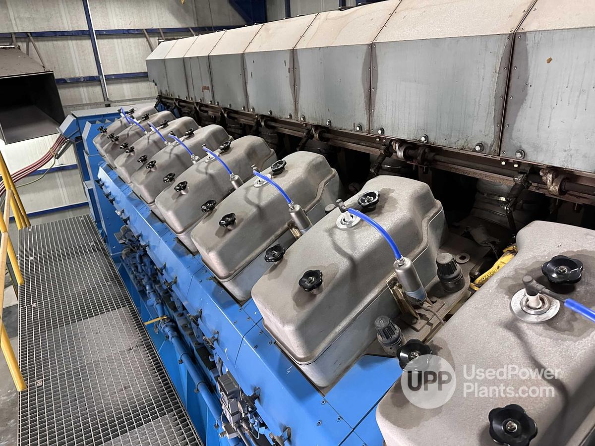 Used 8.4 MW 2011 Used Bergen Rolls Royce B35:40V20AG Complete Gas Power Plant