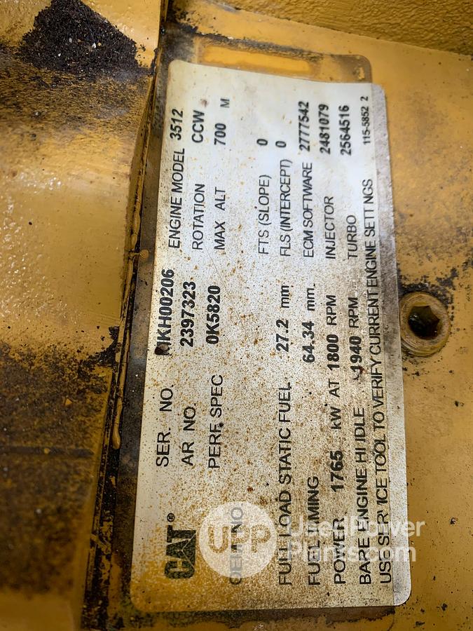 Used Caterpillar 3512C Marine Propulsion Engine