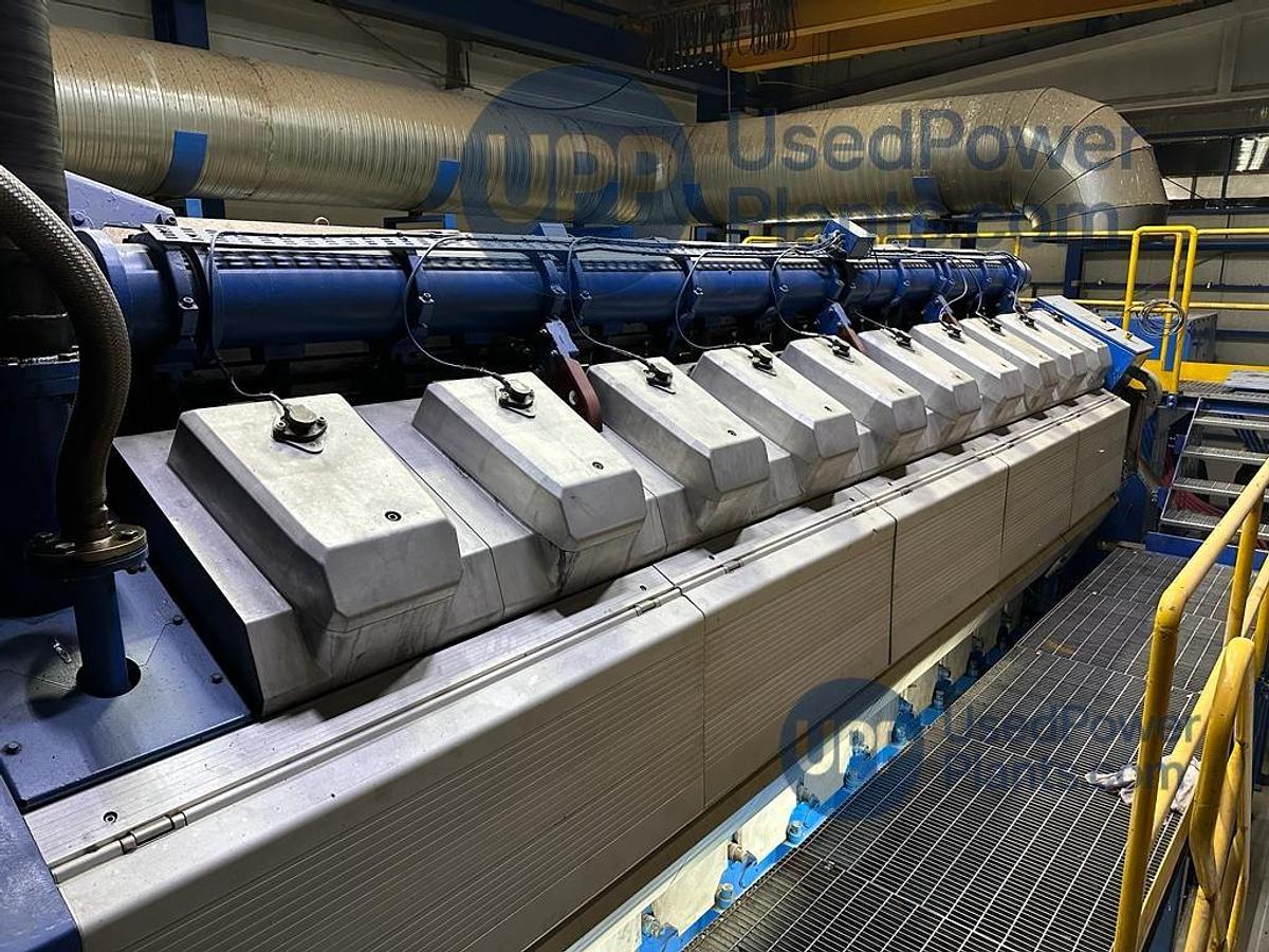 Used Wartsila 20V34SG Complete Gas Power Plant 9.7 MW