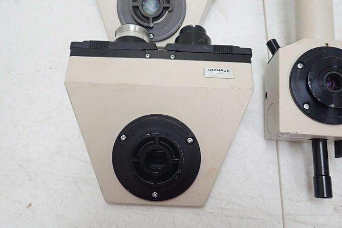 Used Lot of 4 Olympus Japan Binocular Optics Head Microscope Parts for BH2