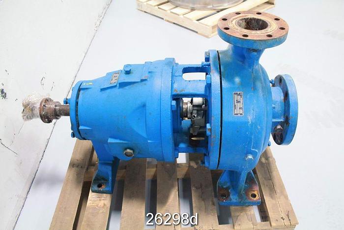 Used Goulds 3175 Goulds 3175, 4X6X14, 5 Vane Impeller, 10" Impeller Diameter, Ductile Iron Casing, Stainless Steel Impeller, Stainless Steel Stuffing Box, Stainless Steel Suction Side Plate, Mechanical Seal #26298