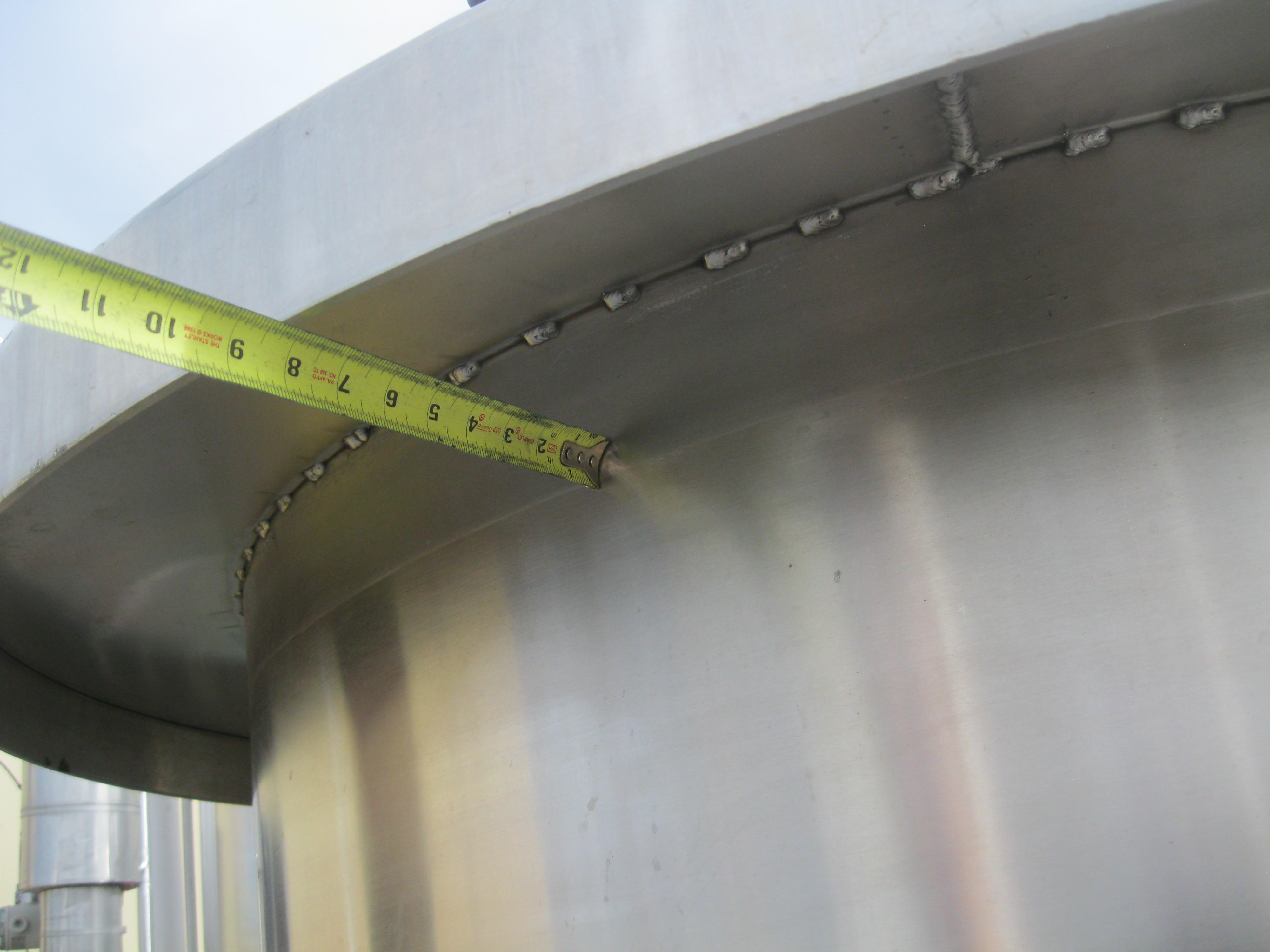 Refurbished 500 GALLON PRESSURE/VACUUM MIX TANK