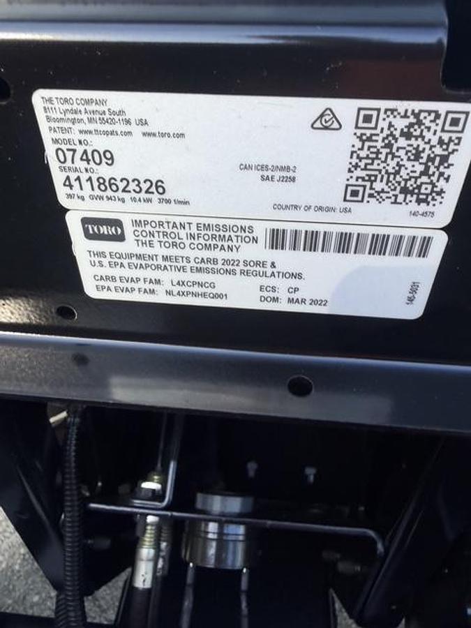 Used 2022 Toro Workman GTX EFI