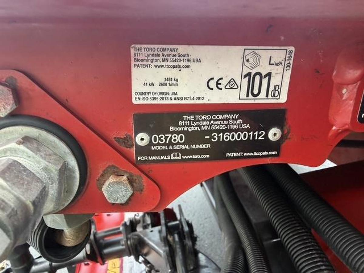 Used 2016 Toro Reelmaster 7000D Model 03780