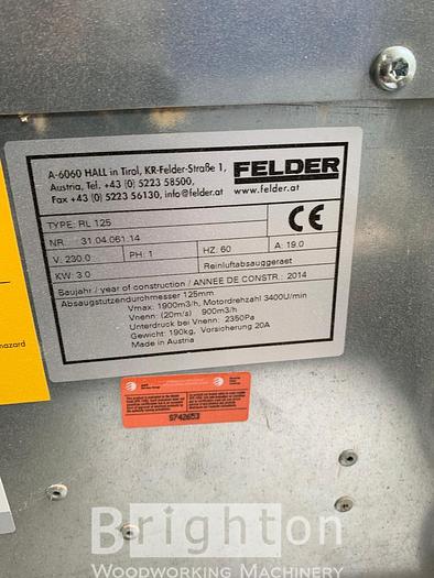 Used 2014 Felder RL125 Used Dust Collector #BM2495