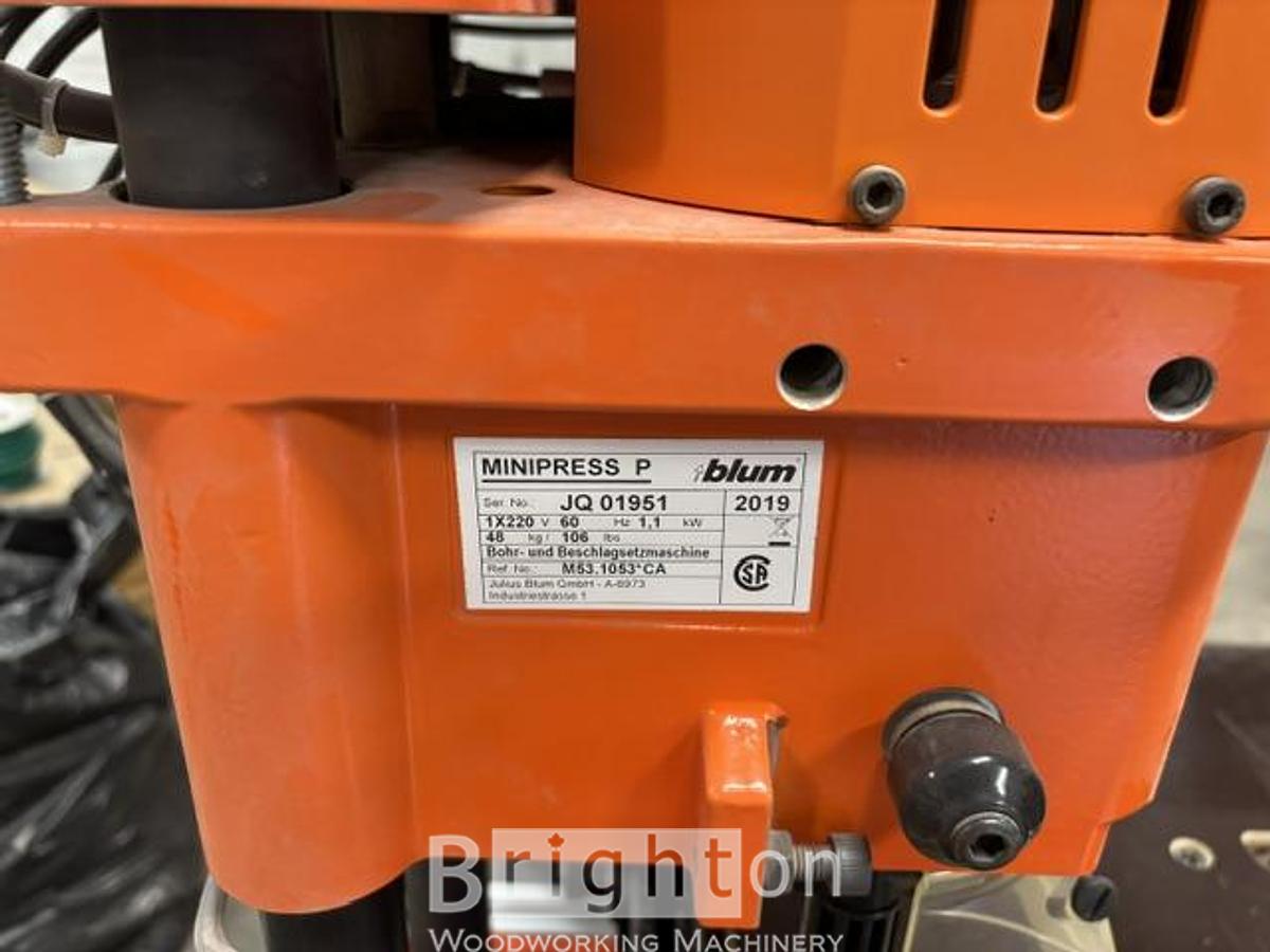 Used 2019 Blum M53.1053 CA used minipress. Single Phase. #BBM2849