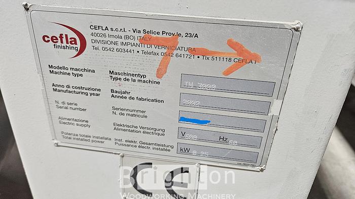 Used 2009 Cefla Mito used automatic Spray finishing system. #BBM2708