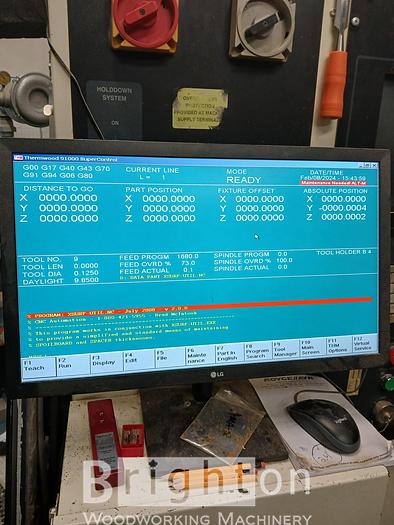 Used 2004 Thermwood CS40 5 x 10 used flat table cnc machine. #BBM2571