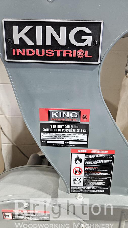 Used 2022 King KC-4045C lightly used dust collector. 1 person shop. #BBM2876
