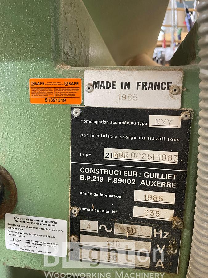 Used 1985 Guilliet (La Corroyeuse) KXY 180 4-Head Moulder #BBM2799