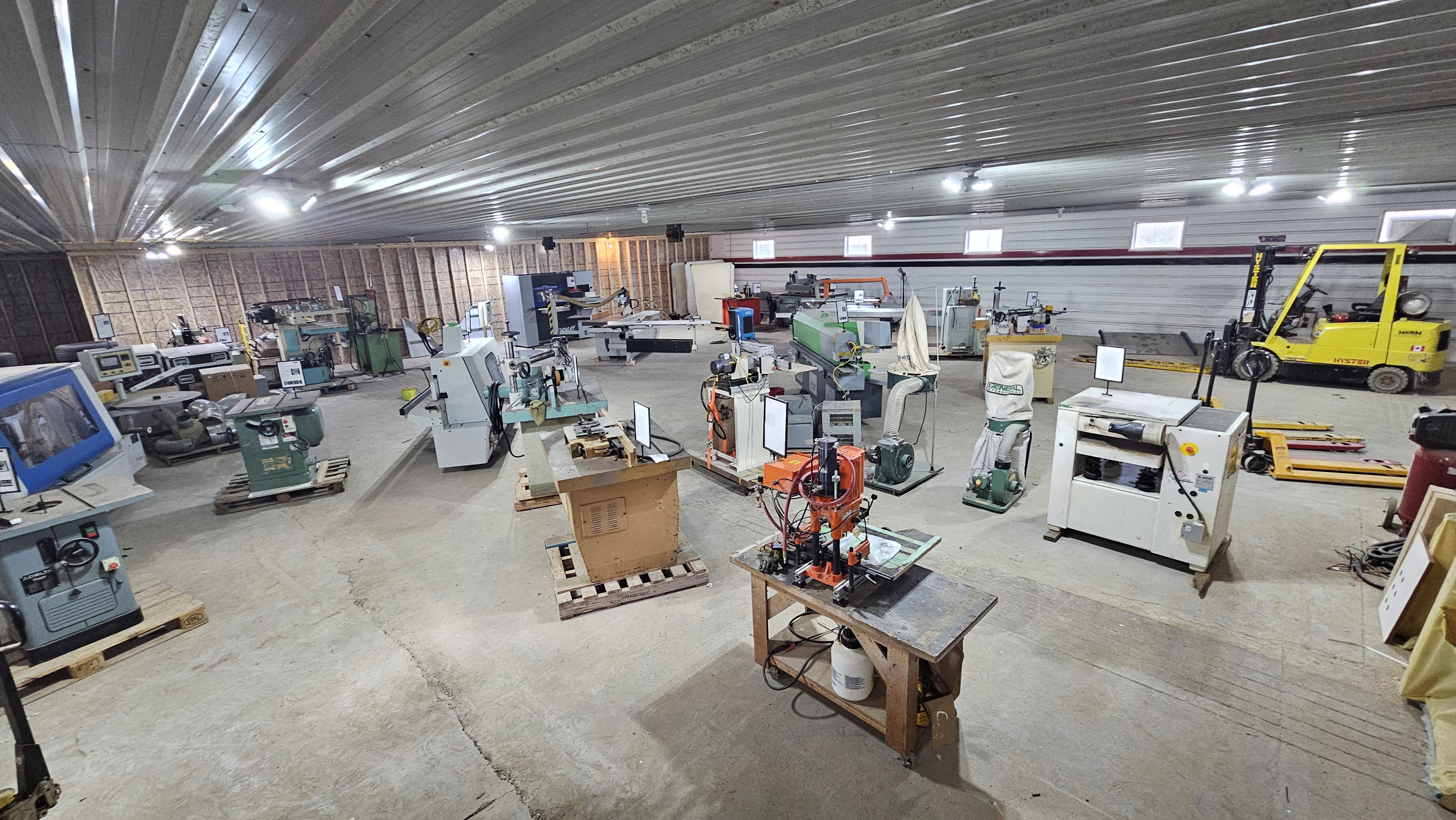 Used SCM, Silver, Robland, Felder, Ritter, Vitap, Hyster, Delta, Craftex, Blum, etc Various Models of industrial Woodworking machinery, Forklift, Phase Converter system, transformers, reduced to sell. #BM2864