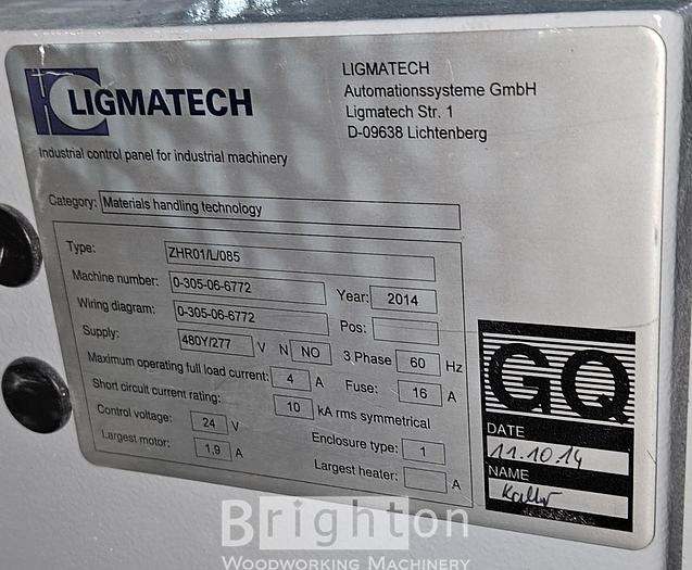 Used 2014 Ligmatech Boomerang ZHR01/L/085 lightly used Return Conveyor #BM2648