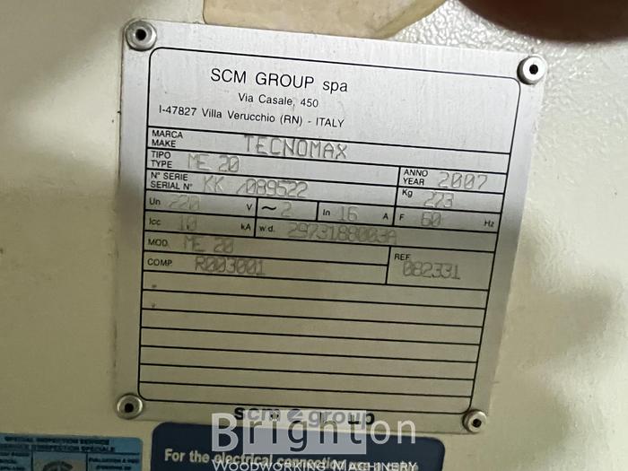 Used 2007 SCM Tecnomax ME20 Used Edgebander #BM2442