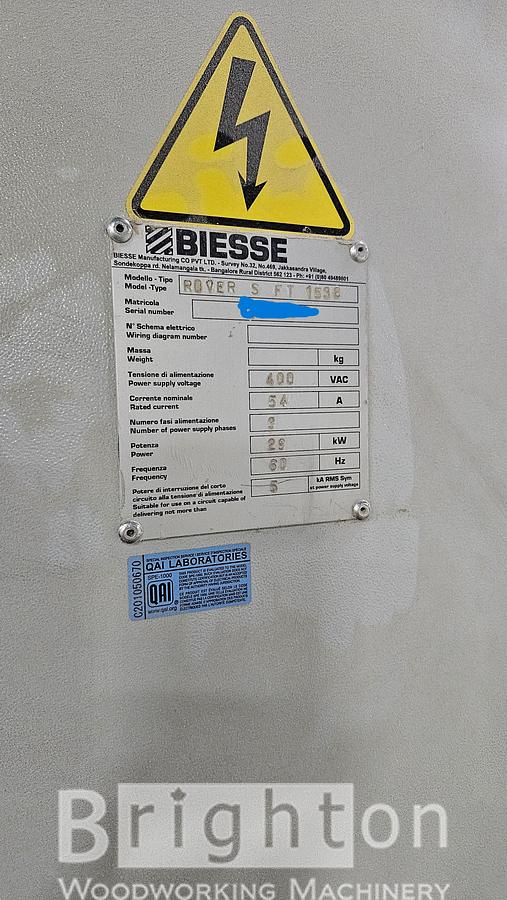Used 2016 Biesse Rover S FT 1536 used 5 x 12 nested based CNC. "It’s not just a CNC... it will be your new favorite employee (who never takes lunch breaks)." #BBM2727