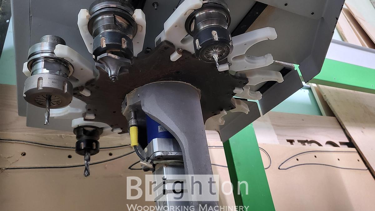 Used 2008 Biesse Rover A 3.40FT 4'x12' Used CNC Router with Vacuum Pump #BM2448