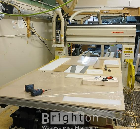 Used 2004 Thermwood CS40 5 x 10 used flat table cnc machine. #BBM2571