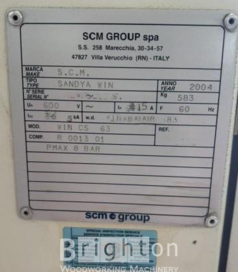 Used 2004 SCM Win CS63 used widebelt sander #BBM2851
