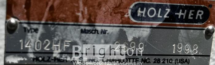 Used 1998 Holzher 1402HF Used Edgebander #CBM2608