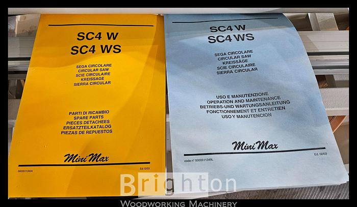 Used 2004 SCM Mini Max SC4W Used Sliding Table Saw #BM2633