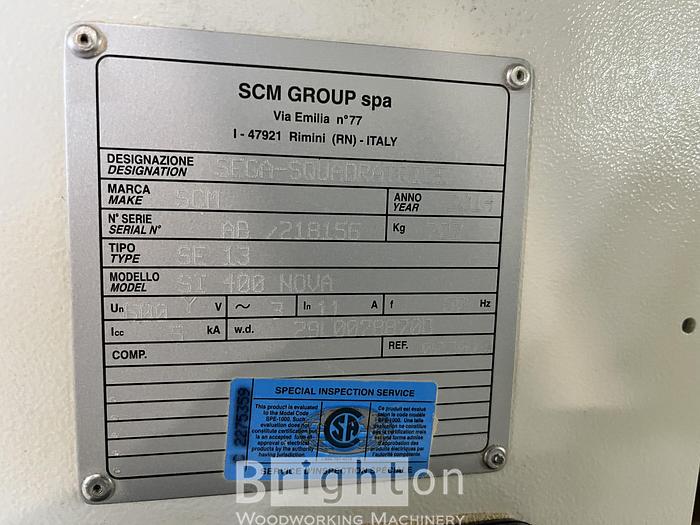 Used 2014 SCM SI400 nova used 10' sliding table saw #BM2445