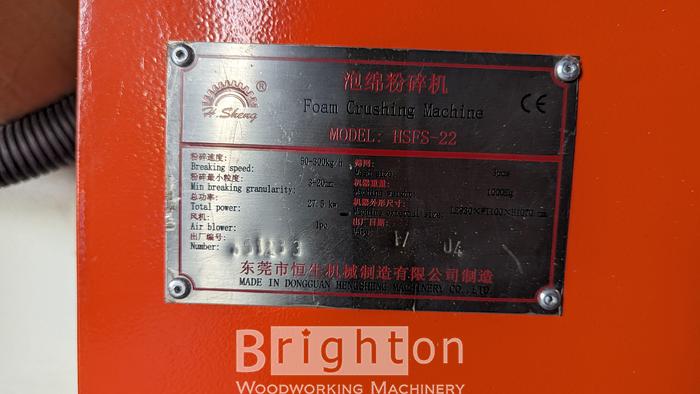 Used H. Sheng HSFS-22 #BBM2502