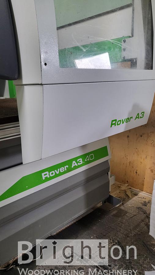 Used 2008 Biesse Rover A 3.40FT 4'x12' Used CNC Router with Vacuum Pump #BM2448