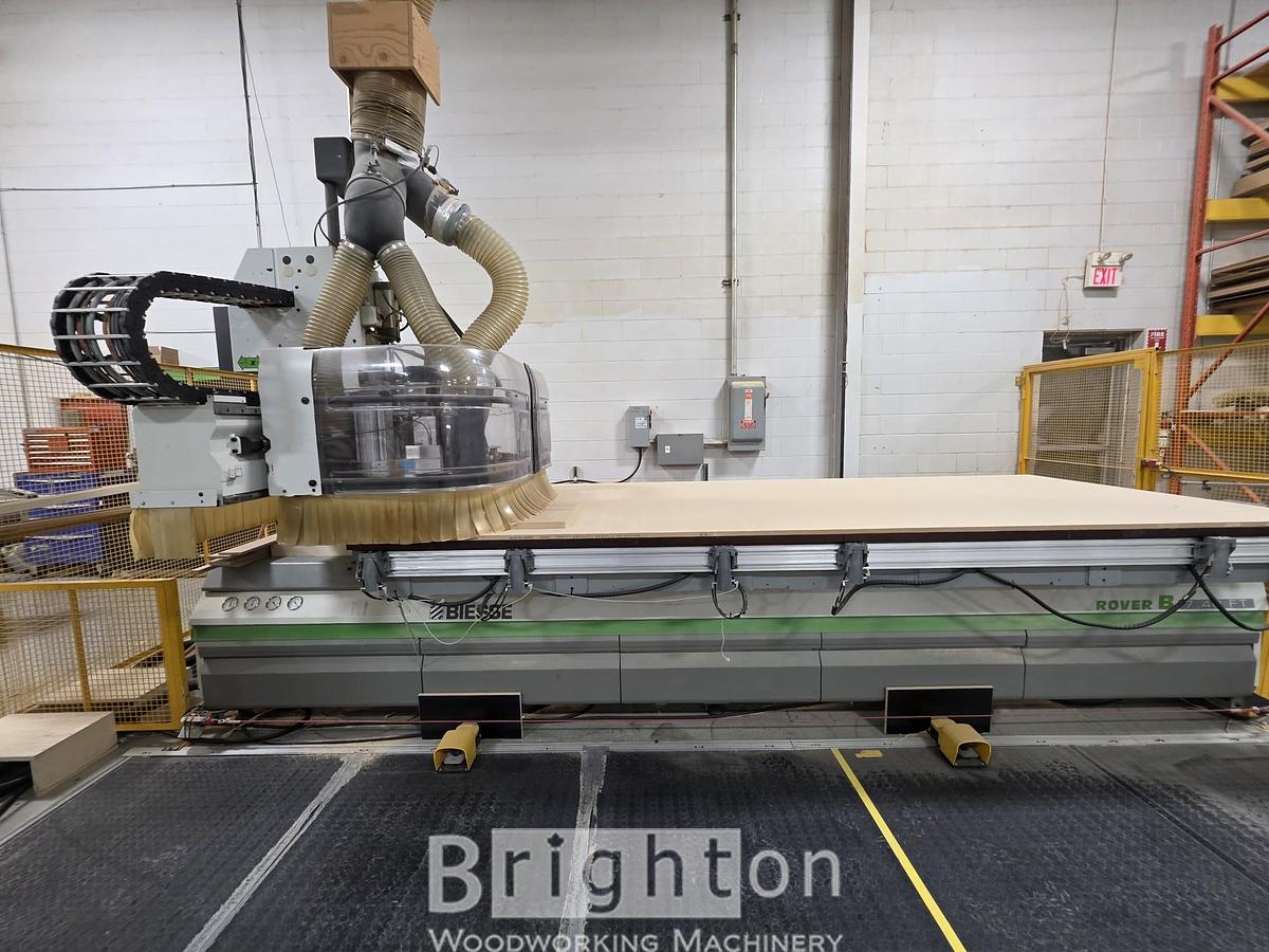 Used 2006 Biesse Rover B 7.4 FT used flat table nesting CNC Machine #BM2743