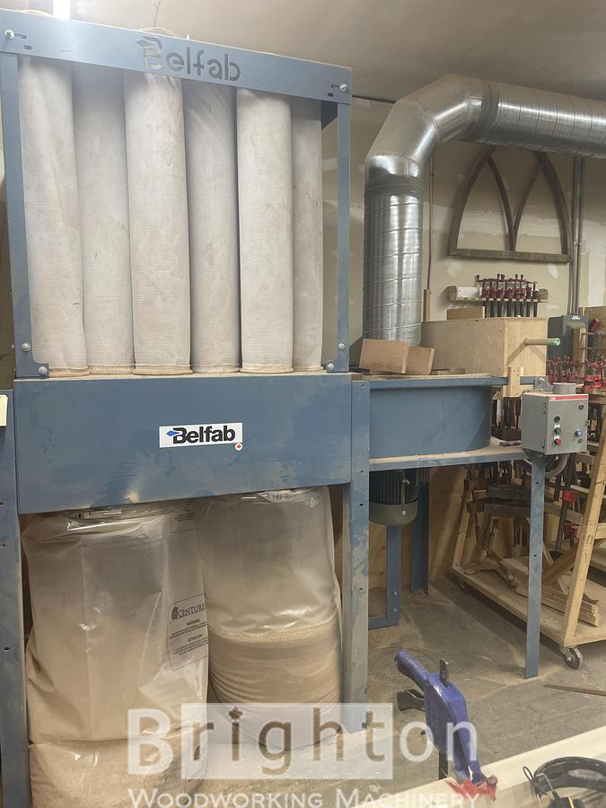 Used 2024 Belfab Bel100. 4 bag.  3phase 600v. 10hp Used Dust Collector #BBM2807