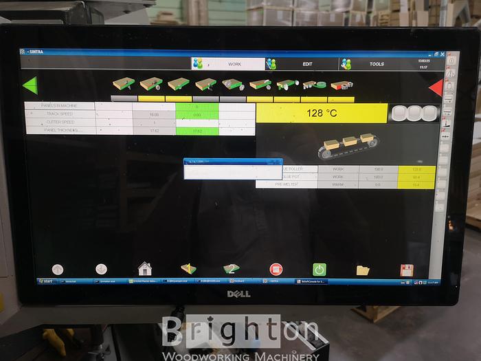 Used 2016 Biesse Akron 1440A used edgebander with Corner Rounding and Premilling ++ #BM2661