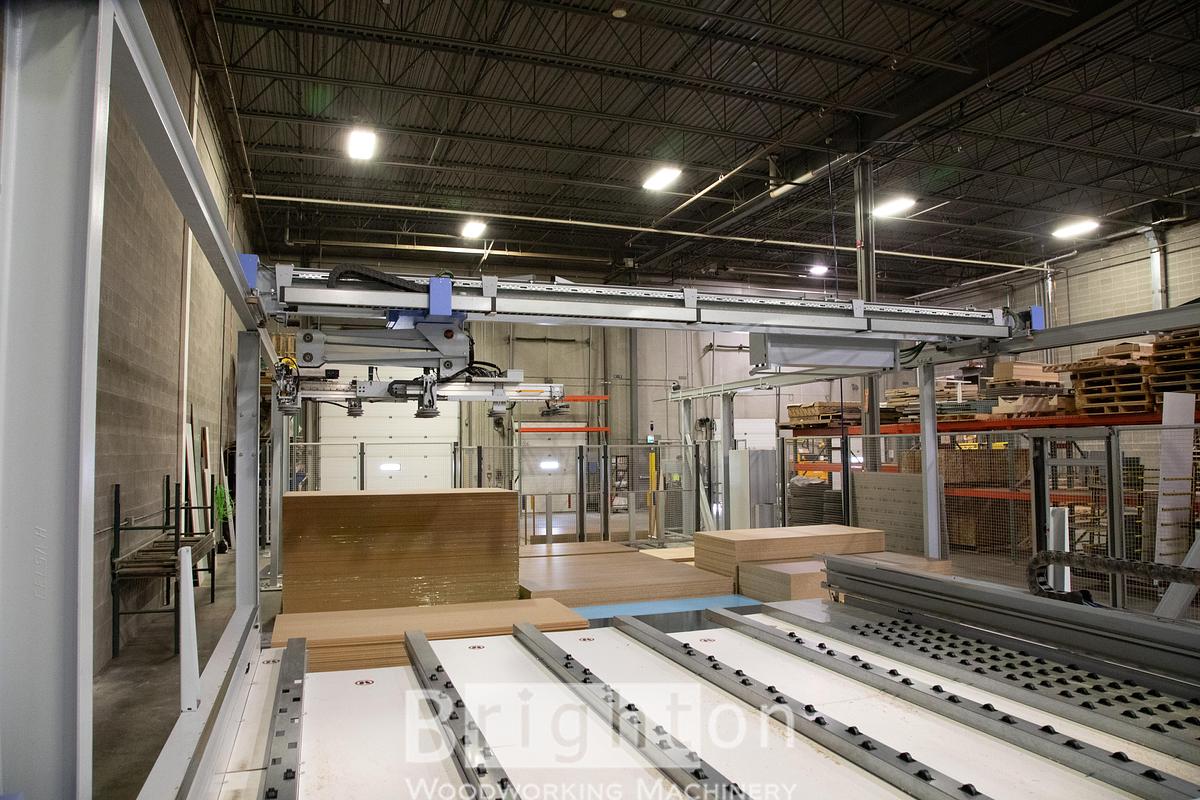 Used 2017 Homag HOMAG INTELLISTORE TLF211/9/16 (2017) With HOLZMA HPP230/38/38 BEAM SAW(2013) #BBM2858