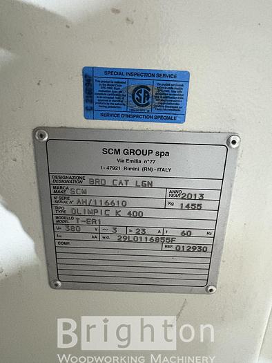 Used 2013 SCM Olimpic K400 Used Edgebander #BM2675