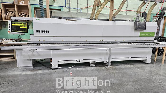 Used 2016 Biesse Akron 1440A used edgebander with Corner Rounding and Premilling ++ #BM2661