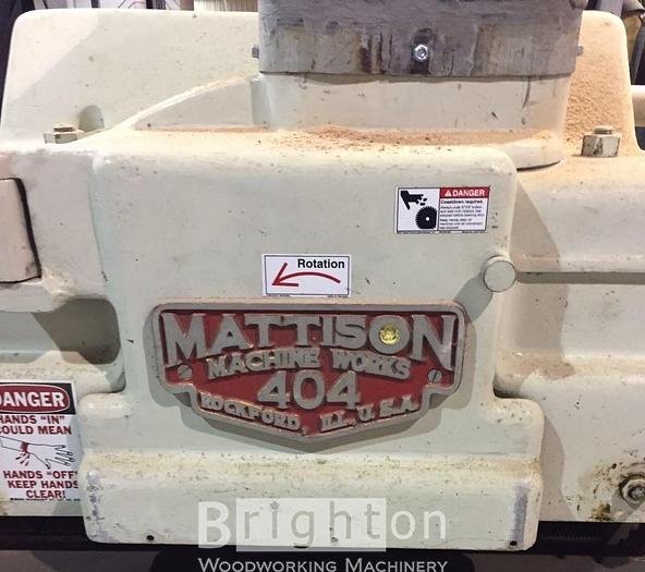 Used Mattison 404 used straightline ripsaw. #BBM2638