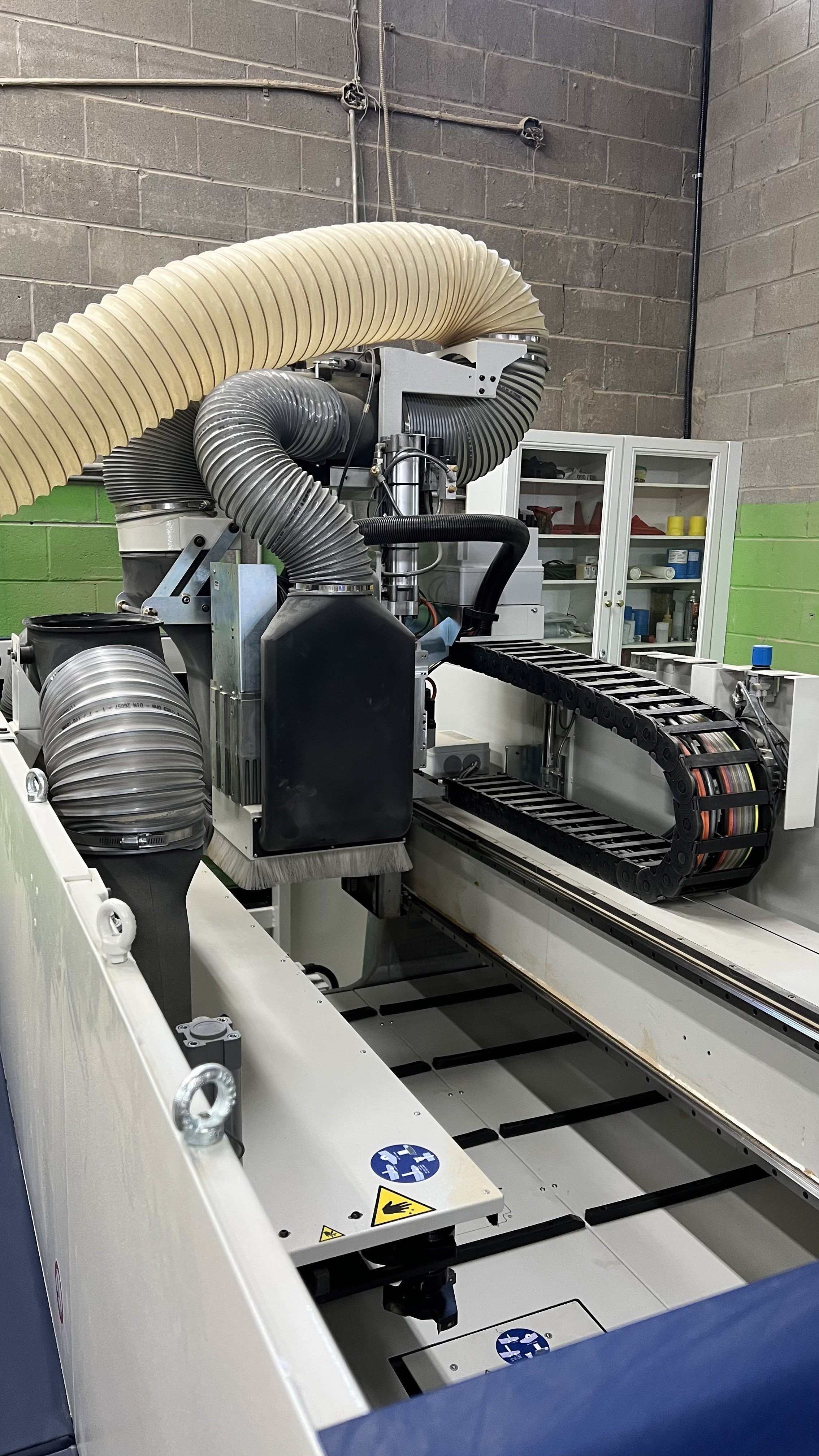 Used 2024 SCM X200, very lightly used 5 x 10 nesting flat table CNC machine. #BBM2834