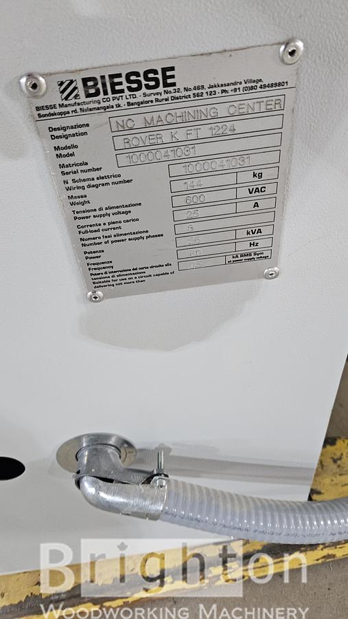 Used 2020 Biesse Rover KFT1224 Used Flat table CNC #BM2704