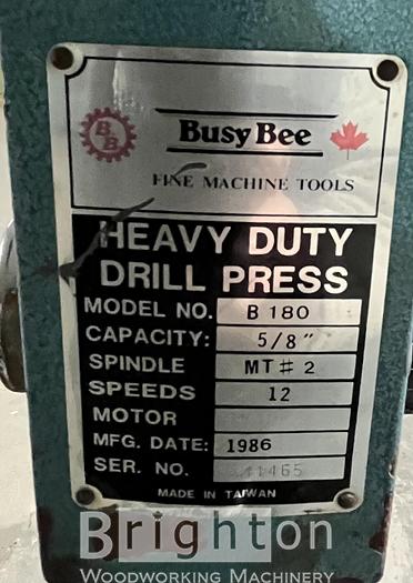 Used BusyBee B180 Used Drill Press #CBM2454