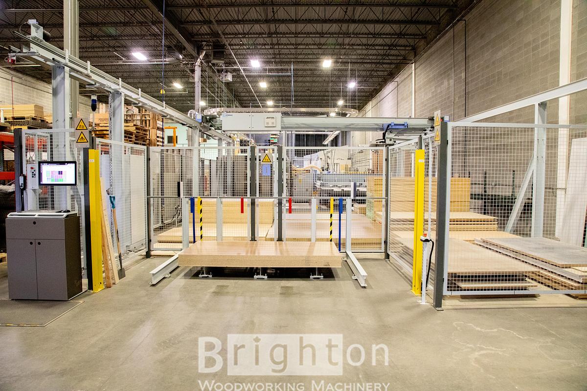 Used 2017 Homag HOMAG INTELLISTORE TLF211/9/16 (2017) With HOLZMA HPP230/38/38 BEAM SAW(2013) #BBM2858