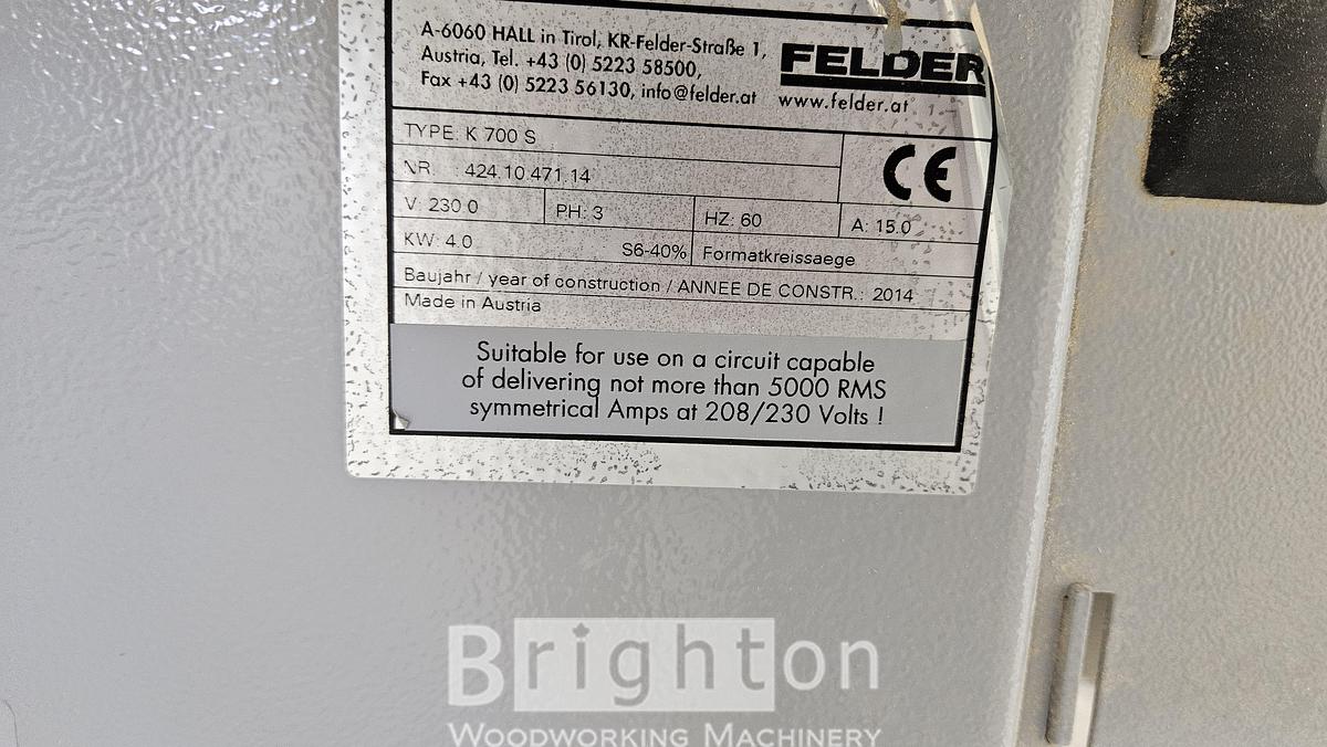 Used 2014 Felder K700 S #BM2720