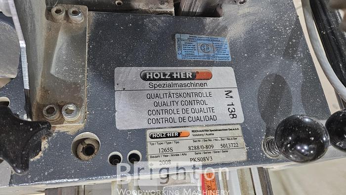 Used 2008 Holzher Supercut 1265S used Vertical panel saw #BM2658