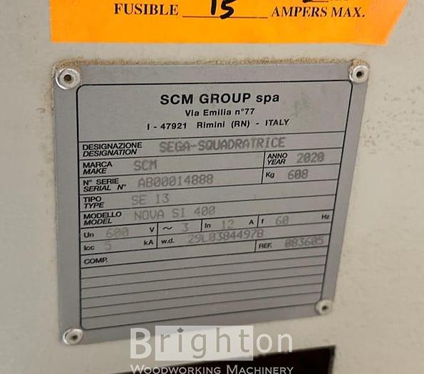 Used 2020 SCM SI400 Nova Used Sliding Table Saw #BM2645